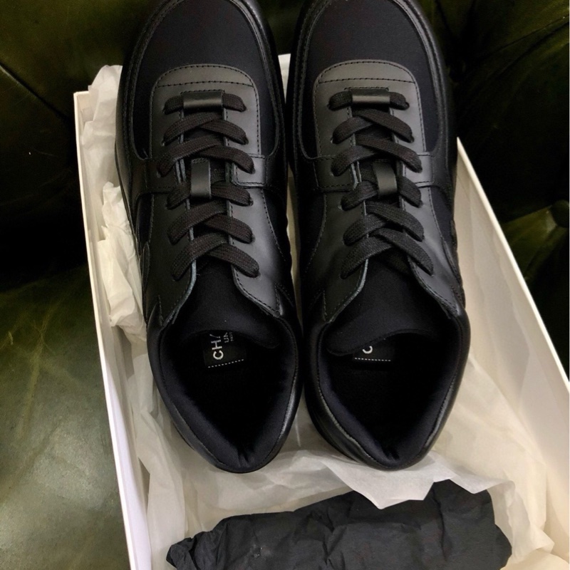 全新 未使用Chanel 香奈兒鞋男士43碼 黑武士運動鞋-4