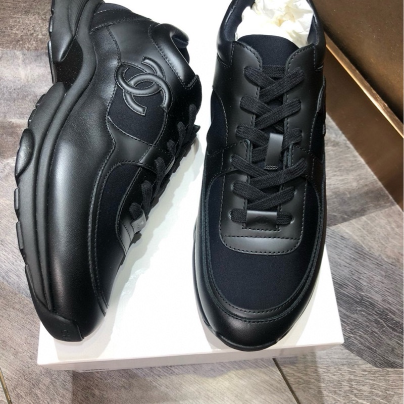 全新 未使用Chanel 香奈兒鞋男士43碼 黑武士運動鞋-8