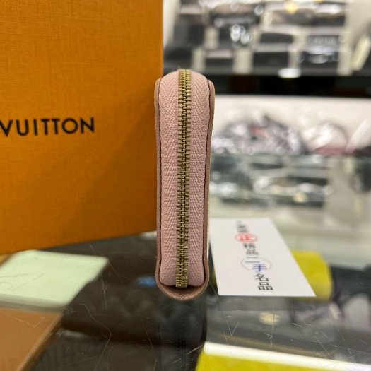 東區正精品㊣ LOUIS VUITTON LV N60229 白色棋盤格白格ㄇ字拉鍊卡片夾零錢包 RZ6167-7