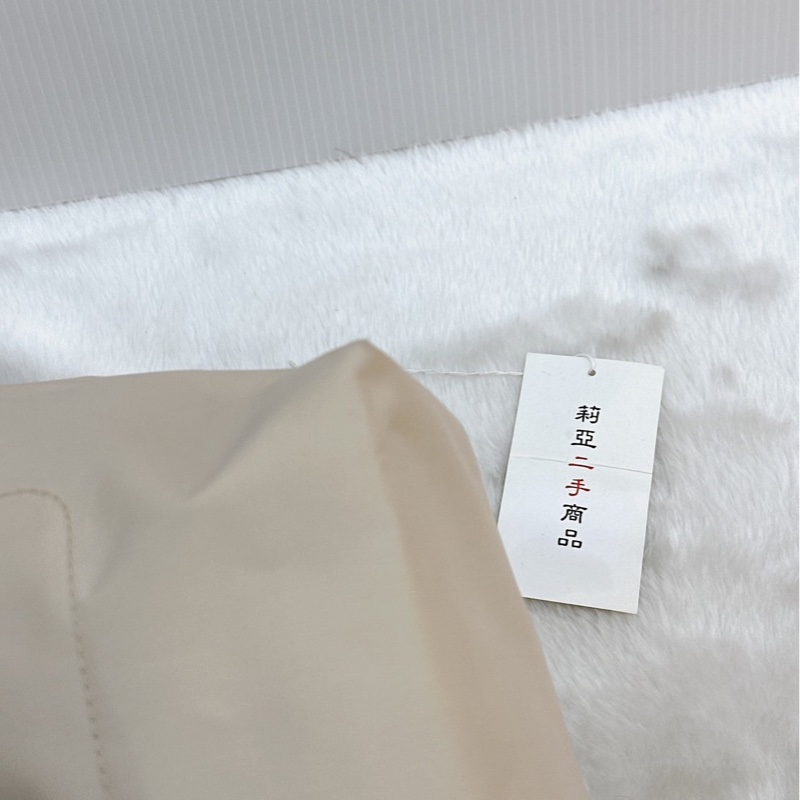 莉亞精品♡Longchamp 奶白托特包 二手-6
