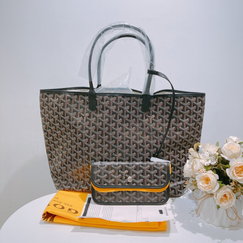 MS0492 Goyard 戈雅經典花紋單肩包包Saint Louis Tote Bag PM Canvas-10