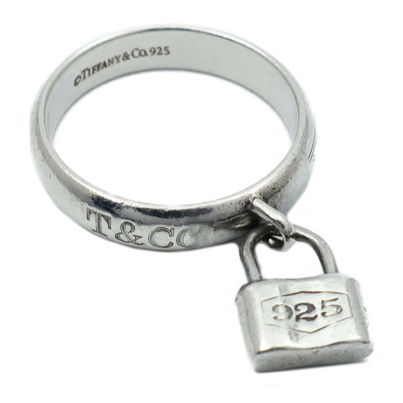 TIFFANY＆CO 925/837純銀Lock Ring戒指US#5.75-1