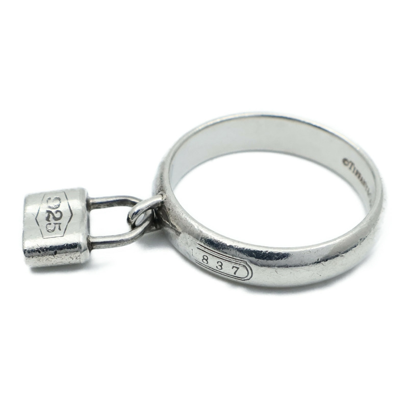 TIFFANY＆CO 925/837純銀Lock Ring戒指US#5.75-2