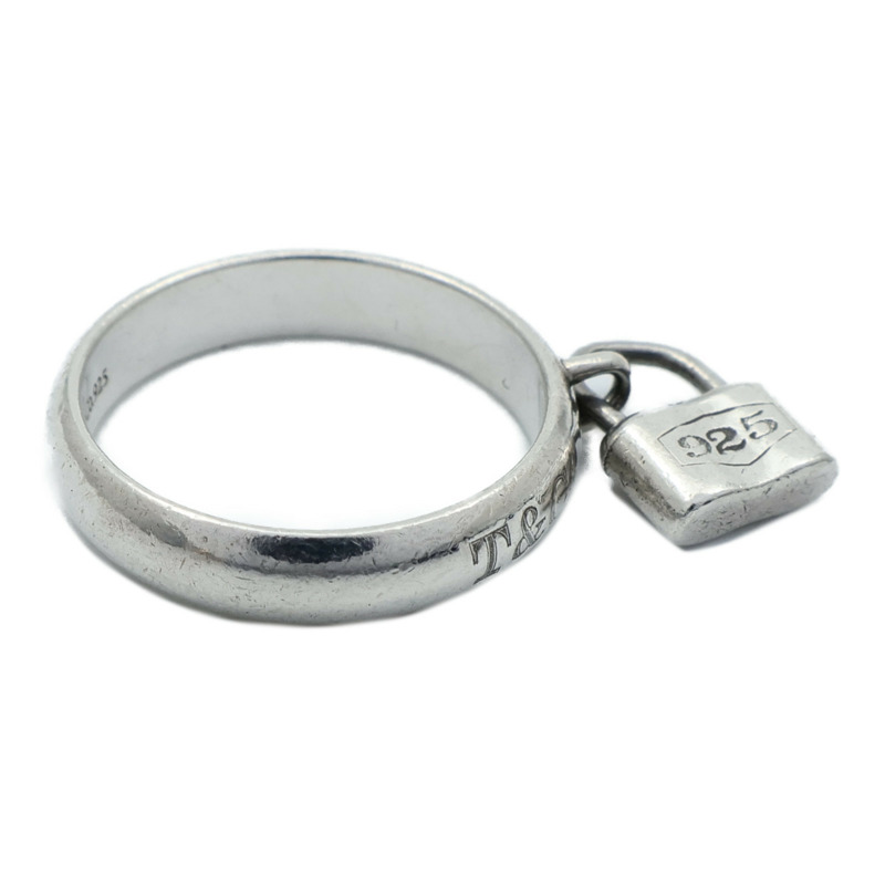 TIFFANY＆CO 925/837純銀Lock Ring戒指US#5.75-3