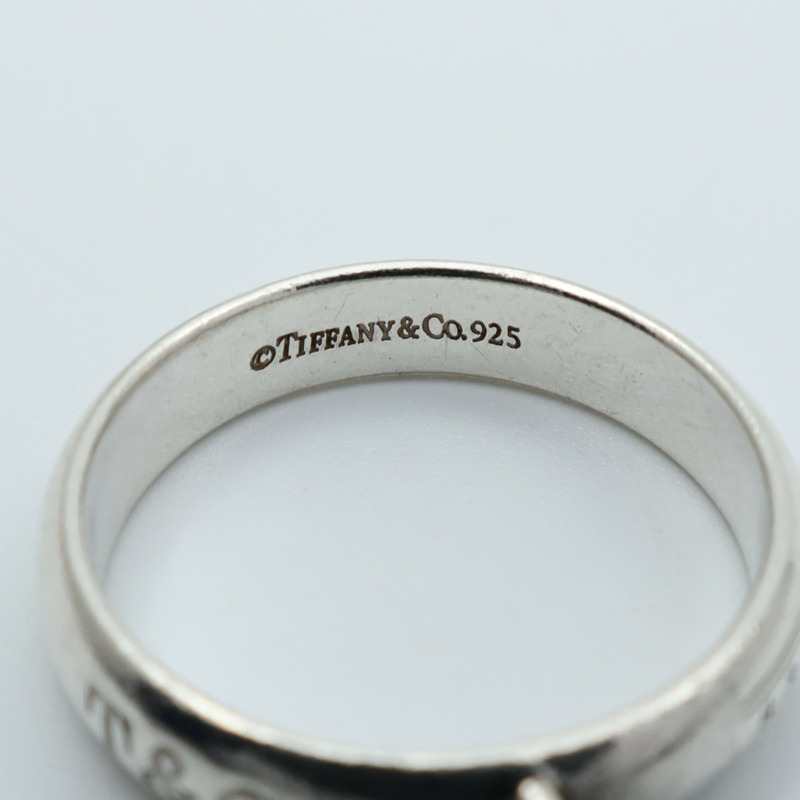 TIFFANY＆CO 925/837純銀Lock Ring戒指US#5.75-6