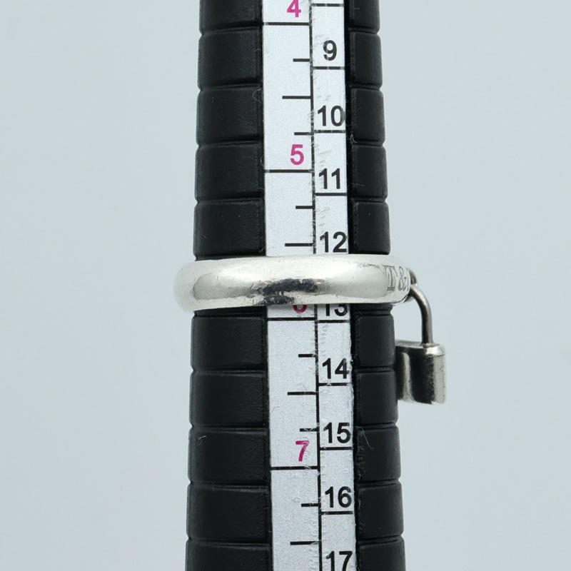 TIFFANY＆CO 925/837純銀Lock Ring戒指US#5.75-9