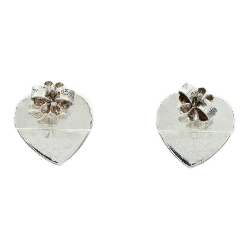TIFFANY＆CO 925純銀Heart Earrings耳環-2