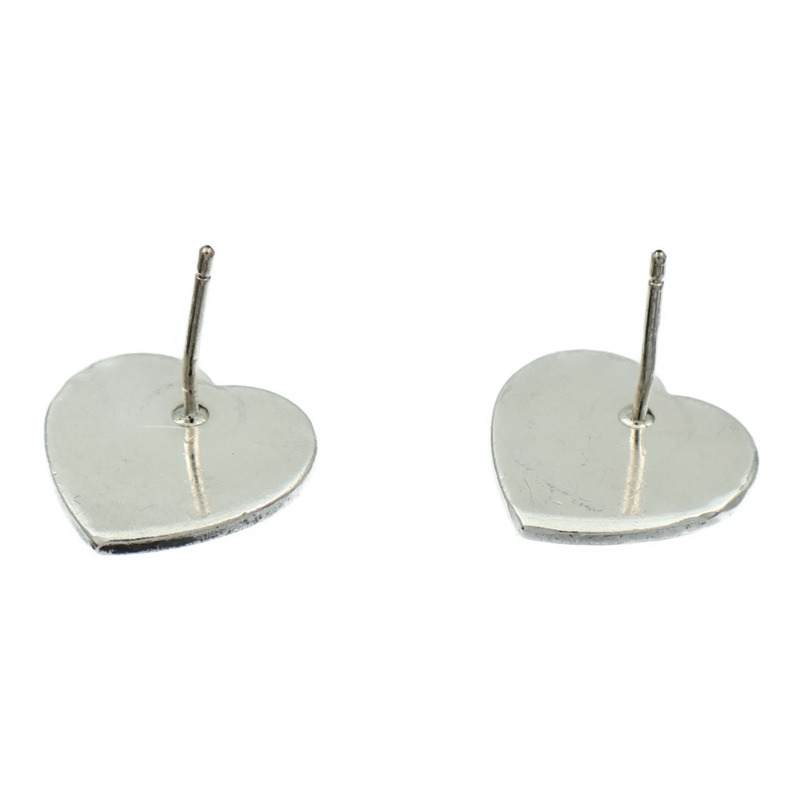 TIFFANY＆CO 925純銀Heart Earrings耳環-4