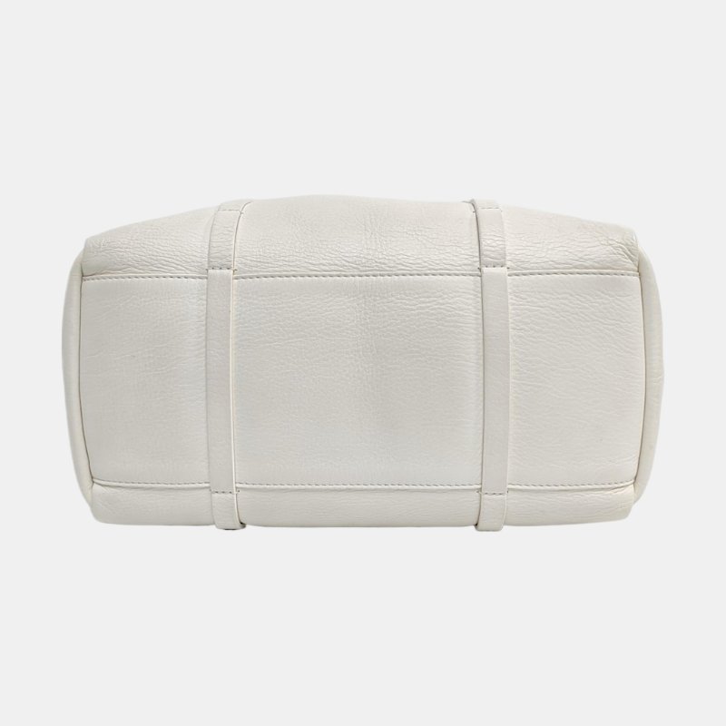 BALENCIAGA Cabas 白色牛皮手提包-5