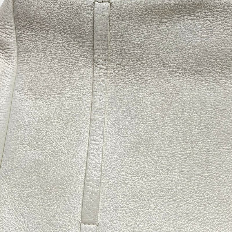 BALENCIAGA Cabas 白色牛皮手提包-10