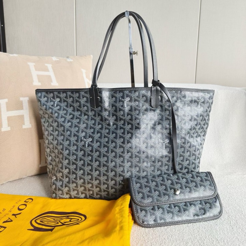 Goyard灰色老花tote托特包中號34*26*14  98新配件防塵袋子袋-1