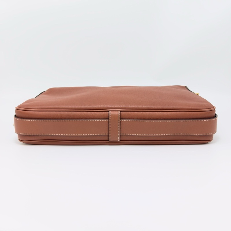 CELINE romy中號棕色金扣肩背手提包36*20*6 98新配件塵袋-4