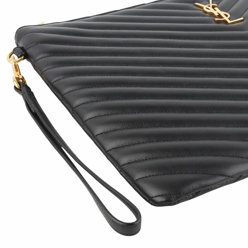 【包稅】SAINT LAURENT Monogram Matelassé 文件袋手拿包大號 33997-4