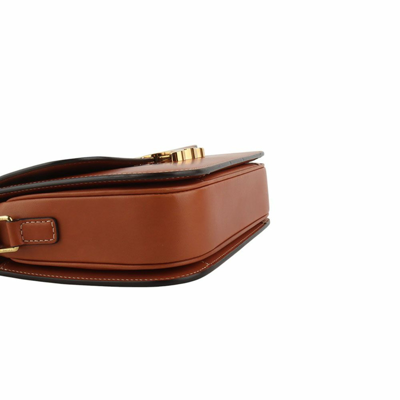 【包稅】CELINE 天然小牛皮棕褐色經典凱旋包-4