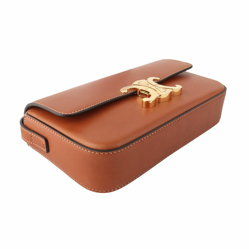 【包稅】CELINE 天然小牛皮 Triomphe 單肩包-4