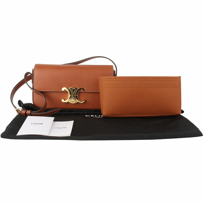 【包稅】CELINE 天然小牛皮 Triomphe 單肩包-7