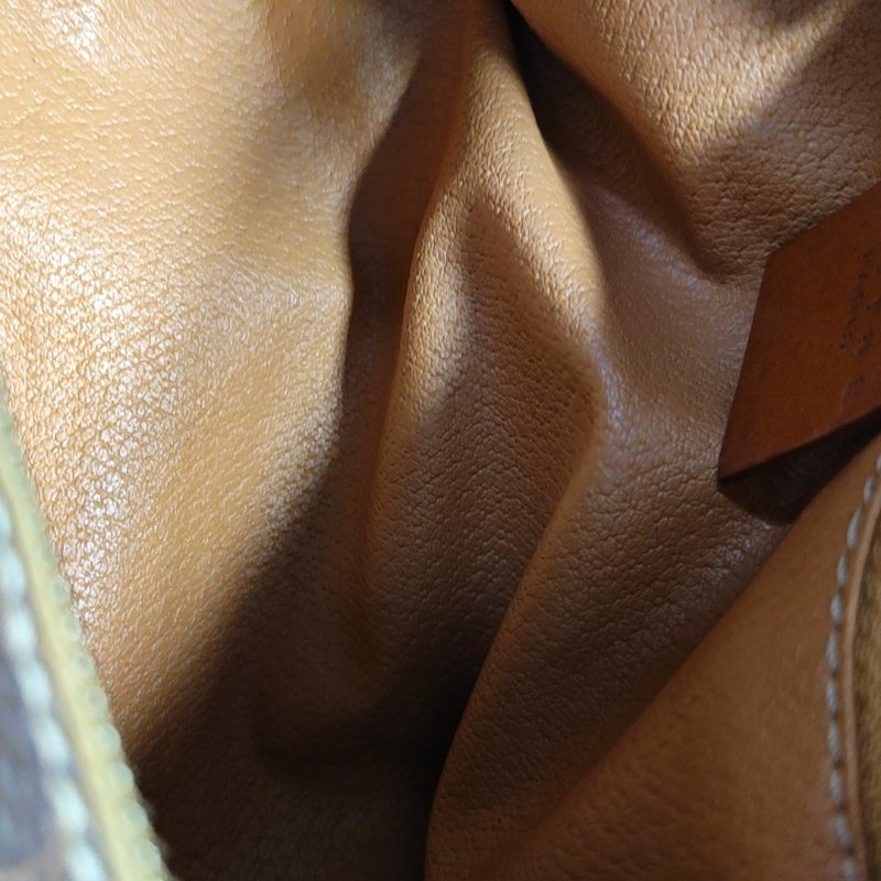 CELINE 棕色塗層帆布凱旋門手提包金色五金 中古款-11