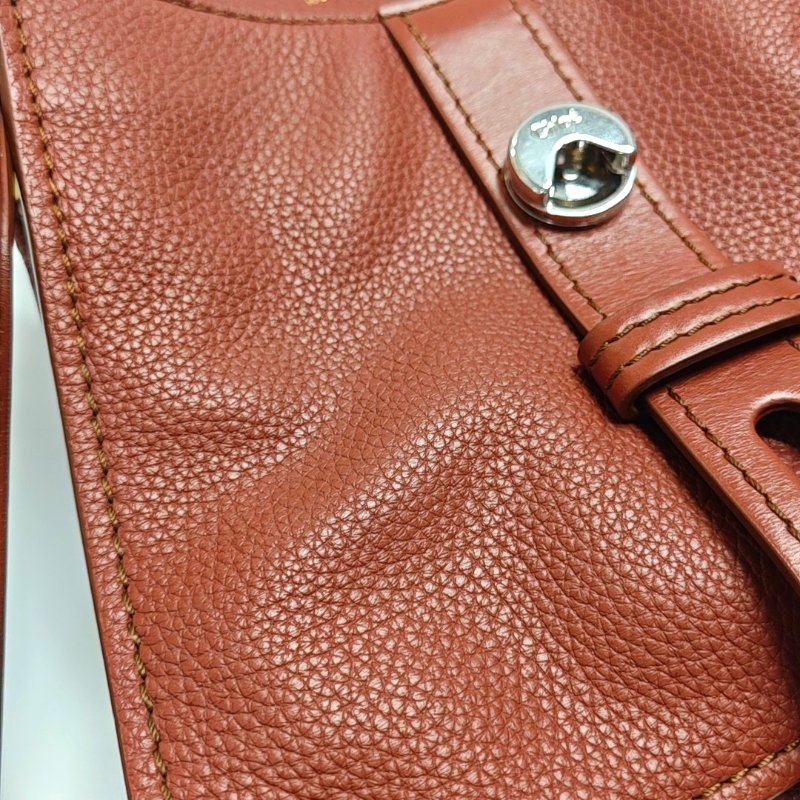 Chloe Aby小號棕色牛皮斜挎包手提包單肩包金色五金可拆卸肩帶-9