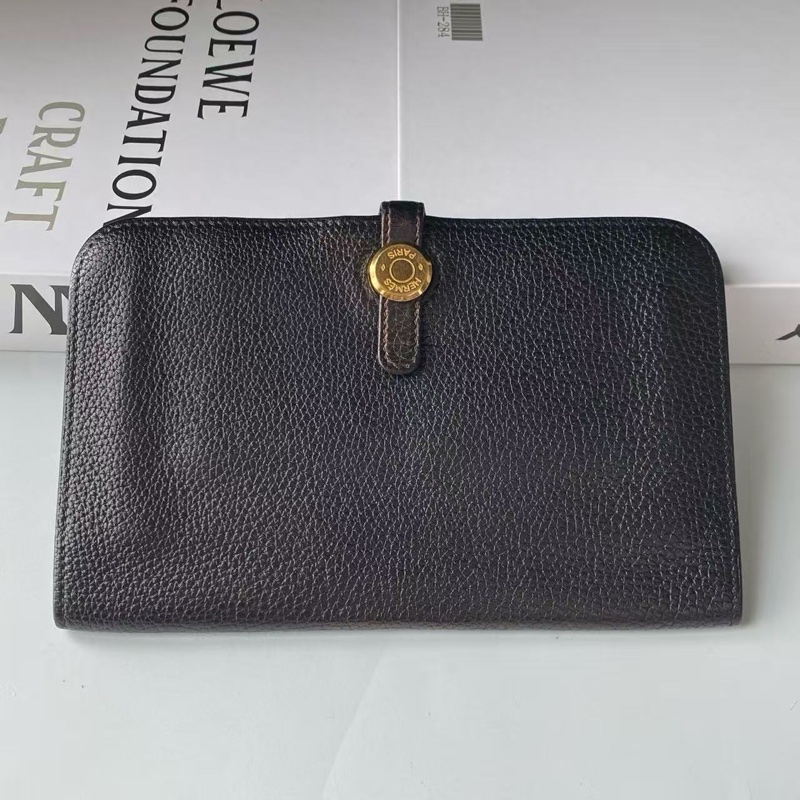 超值 自用首選 愛馬仕 Hermès Dogon 長夾 護照夾|可收鈔票/卡片|實用耐用款-0