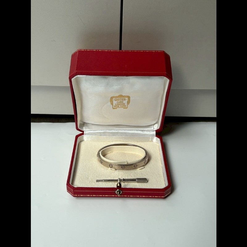 Cartier 白K金LOVE手環 750-0