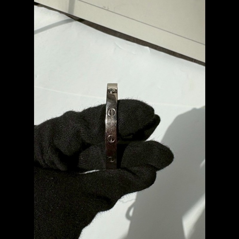 Cartier 白K金LOVE手環 750-6