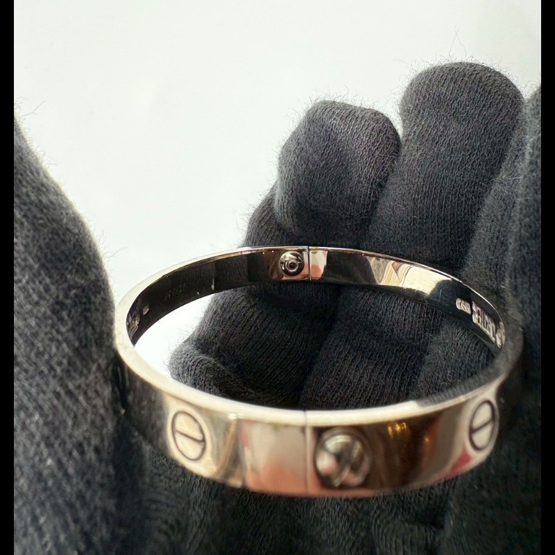 Cartier 白K金LOVE手環 750-10
