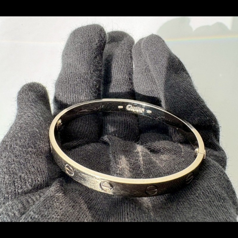 Cartier 白K金LOVE手環 750-14