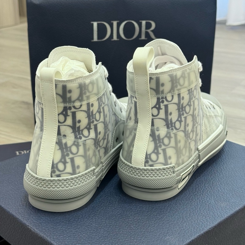 Dior B23高筒透明Oblique緹花休閒鞋-2