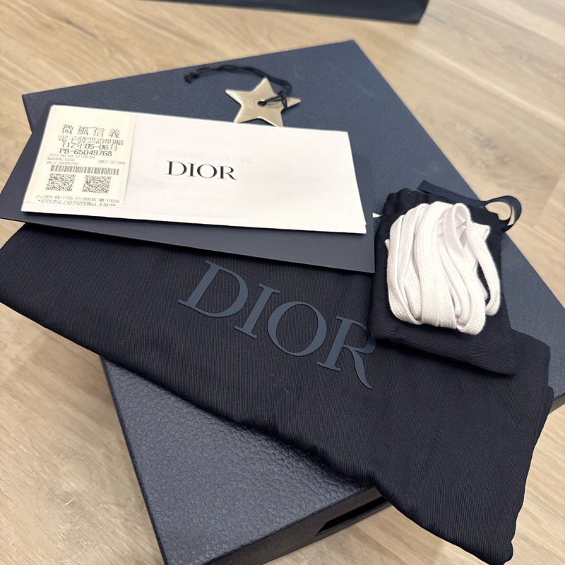 Dior B23高筒透明Oblique緹花休閒鞋-6