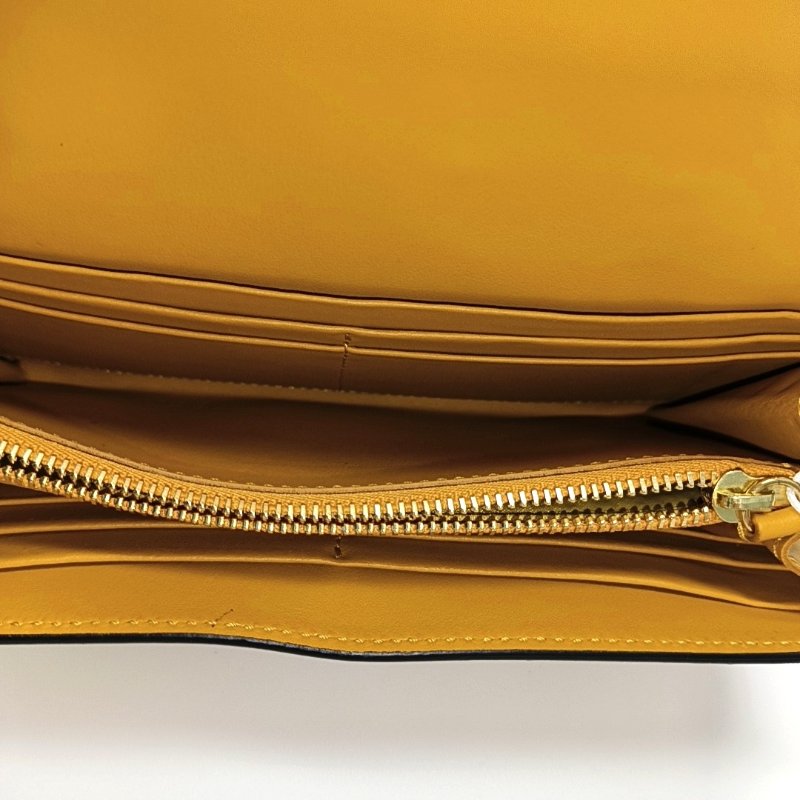 BURBERRY多色塗層帆布印花鉚釘錢包金色五金-6