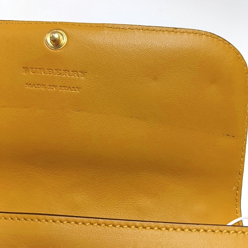 BURBERRY多色塗層帆布印花鉚釘錢包金色五金-8