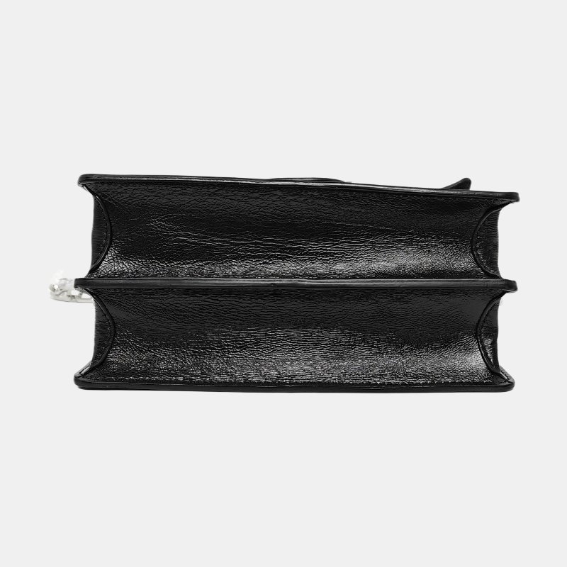 LOUIS VUITTON DAUPHINE中號棕色塗層帆布老花達芙妮單肩包斜挎包銀色五金2條可拆卸肩-5