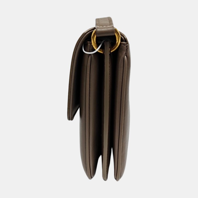 YSL LE MAILLON灰色牛皮單肩包金色五金-2