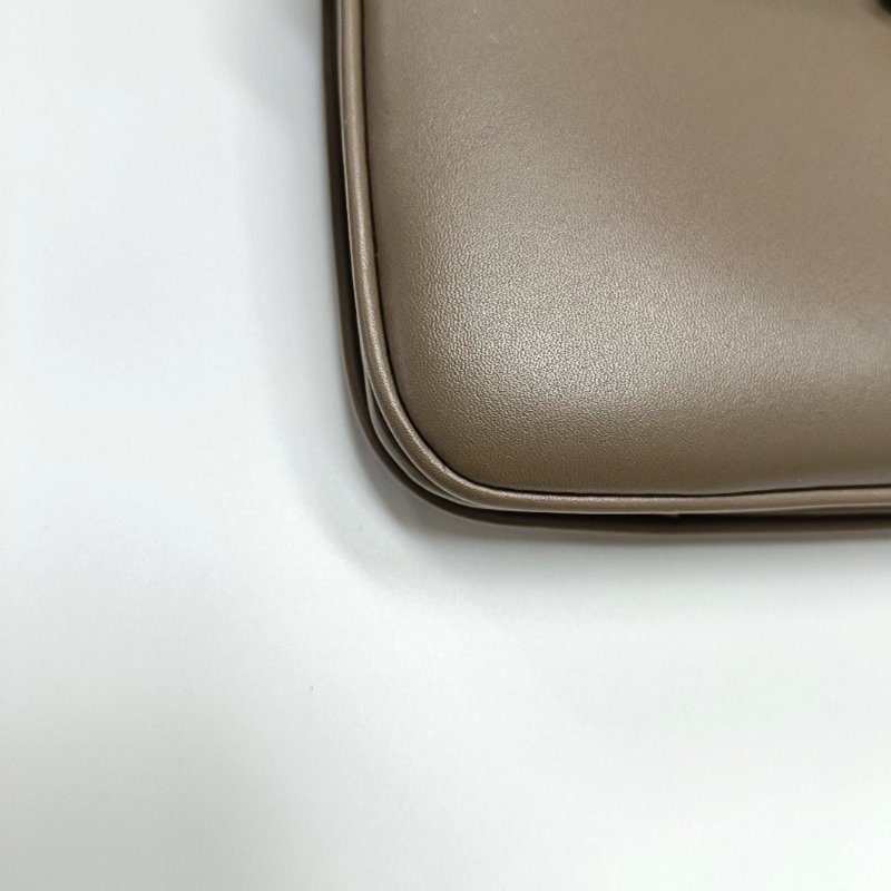 YSL LE MAILLON灰色牛皮單肩包金色五金-13