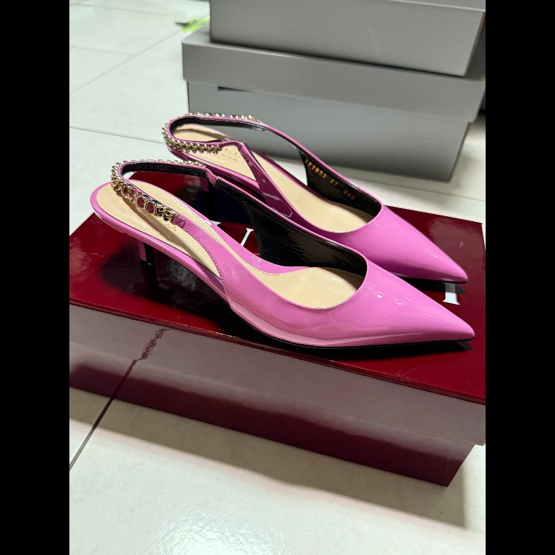 Gucci 古馳 粉色高跟鞋 37-0