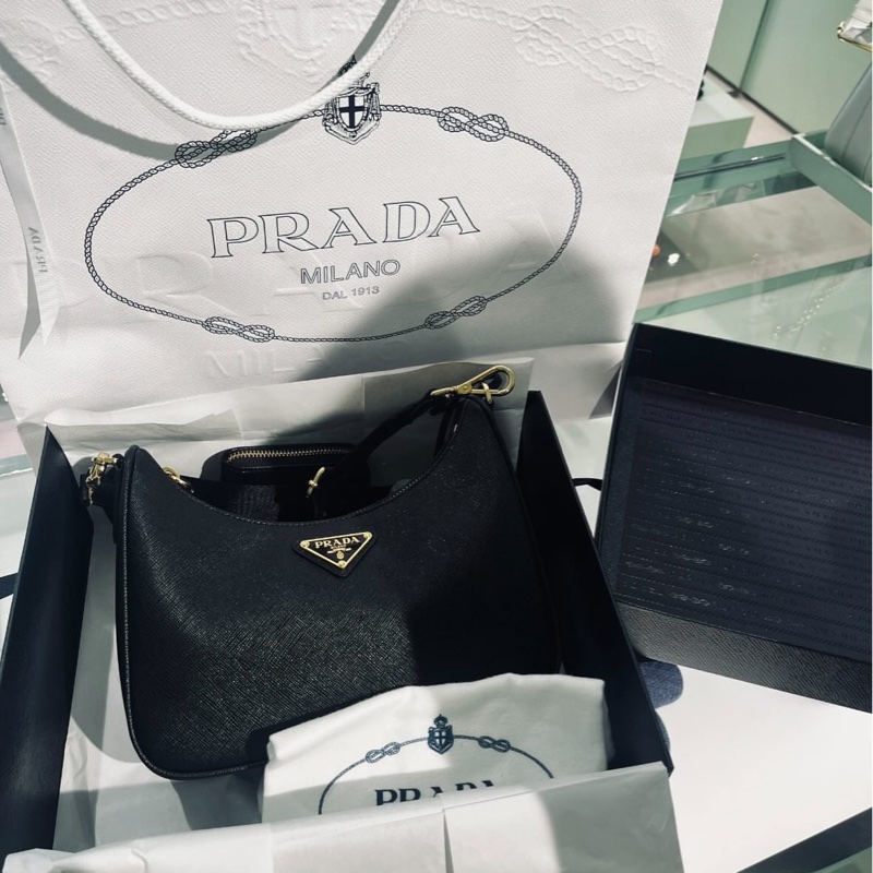 🏷️ Prada ｜Re-Edition Saffiano 牛皮手袋-1