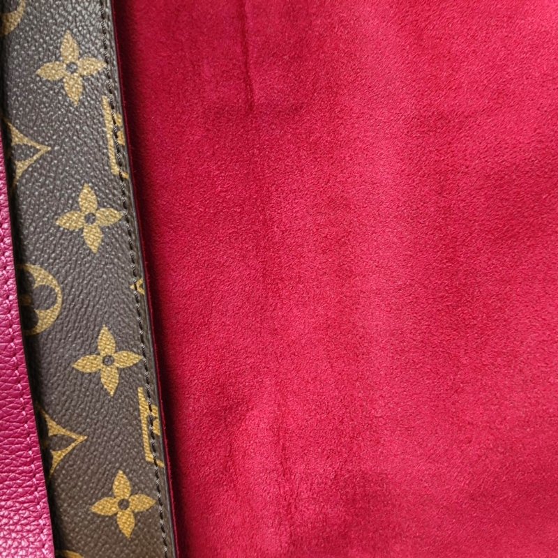 LOUIS VUITTON MARIGNAN棕色塗層帆布老花鎖頭包單肩包手提包斜挎包金色五金可拆卸肩-11