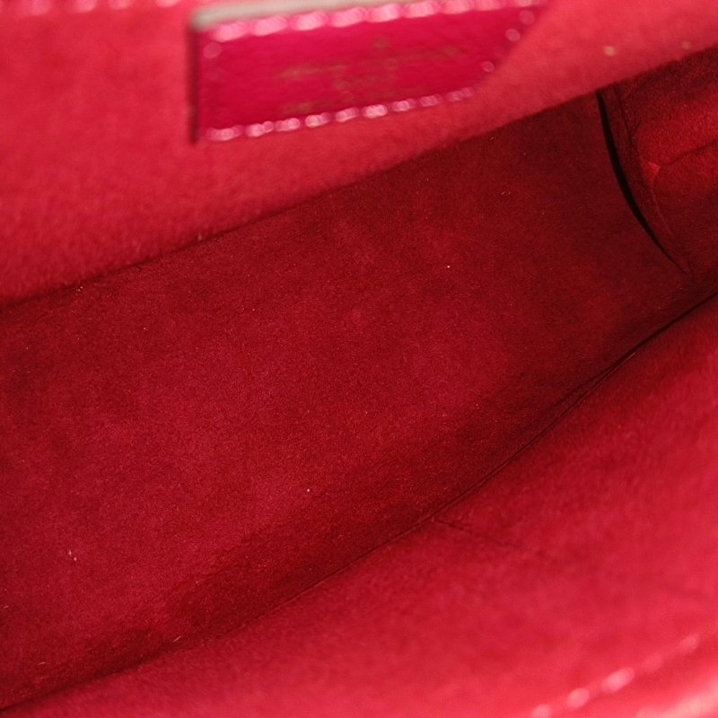 LOUIS VUITTON MARIGNAN棕色塗層帆布老花鎖頭包單肩包手提包斜挎包金色五金可拆卸肩-14