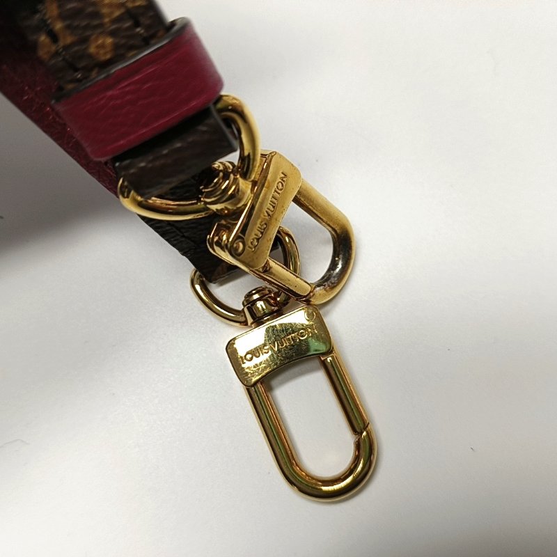 LOUIS VUITTON MARIGNAN棕色塗層帆布老花鎖頭包單肩包手提包斜挎包金色五金可拆卸肩-15