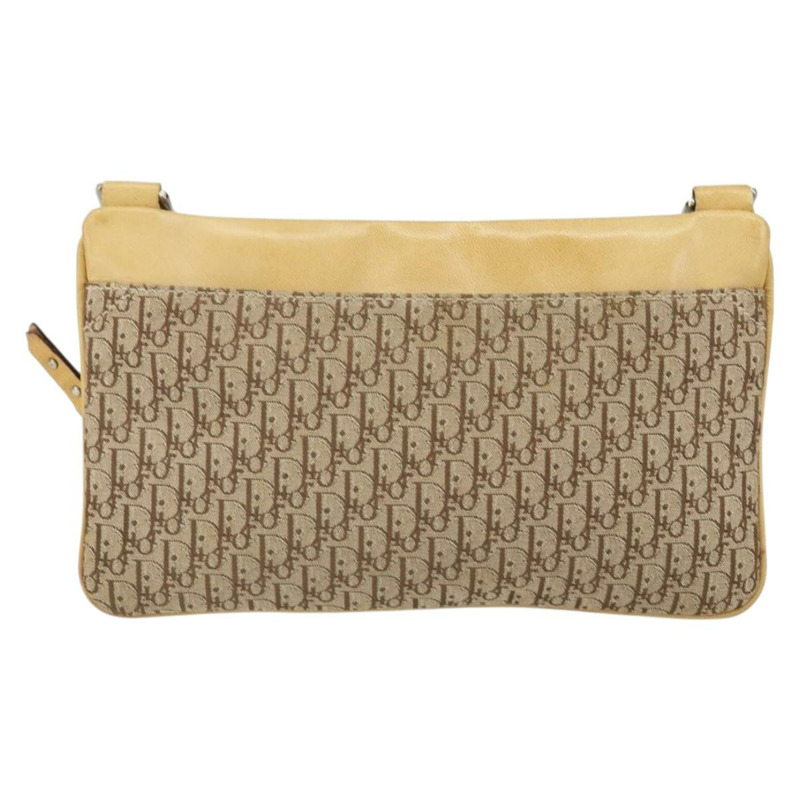 【日本直送】Christian Dior Trotter帆布街頭時尚肩背包 米色 銀色 正品 161759-1