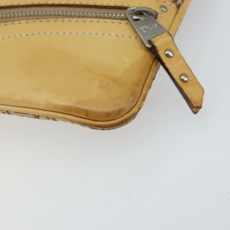 【日本直送】Christian Dior Trotter帆布街頭時尚肩背包 米色 銀色 正品 161759-8