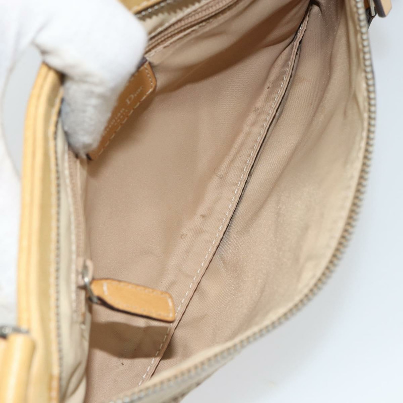 【日本直送】Christian Dior Trotter帆布街頭時尚肩背包 米色 銀色 正品 161759-10