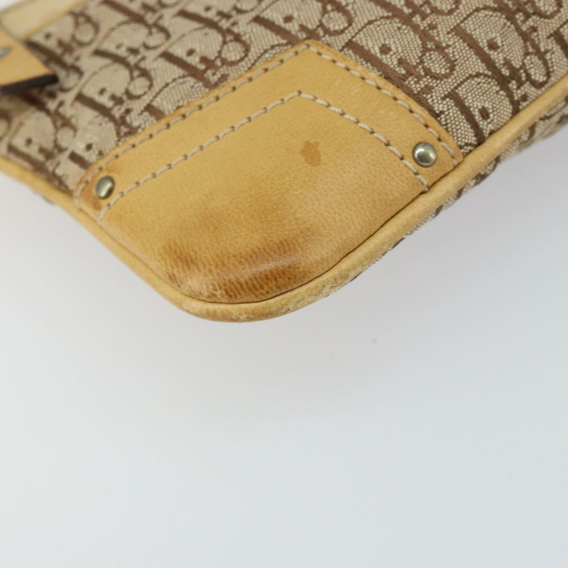 【日本直送】Christian Dior Trotter帆布街頭時尚肩背包 米色 銀色 正品 161759-13