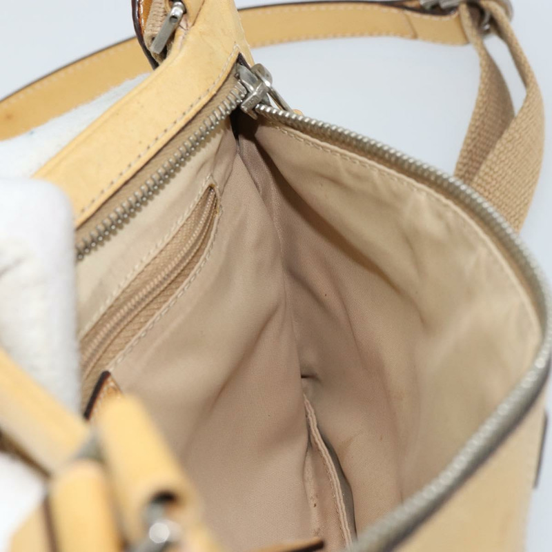 【日本直送】Christian Dior Trotter帆布街頭時尚肩背包 米色 銀色 正品 161759-18