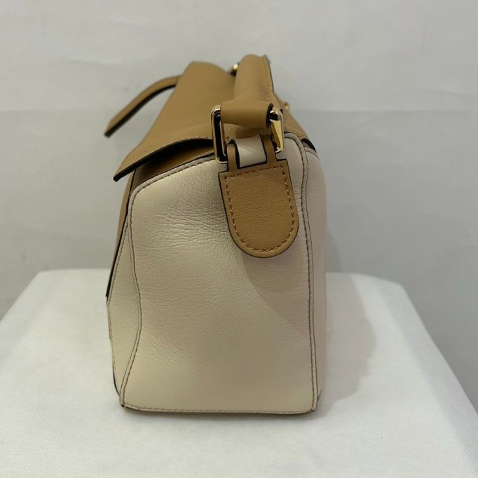 LOEWE金棕/駝/白三拼色Puzzle -小-1