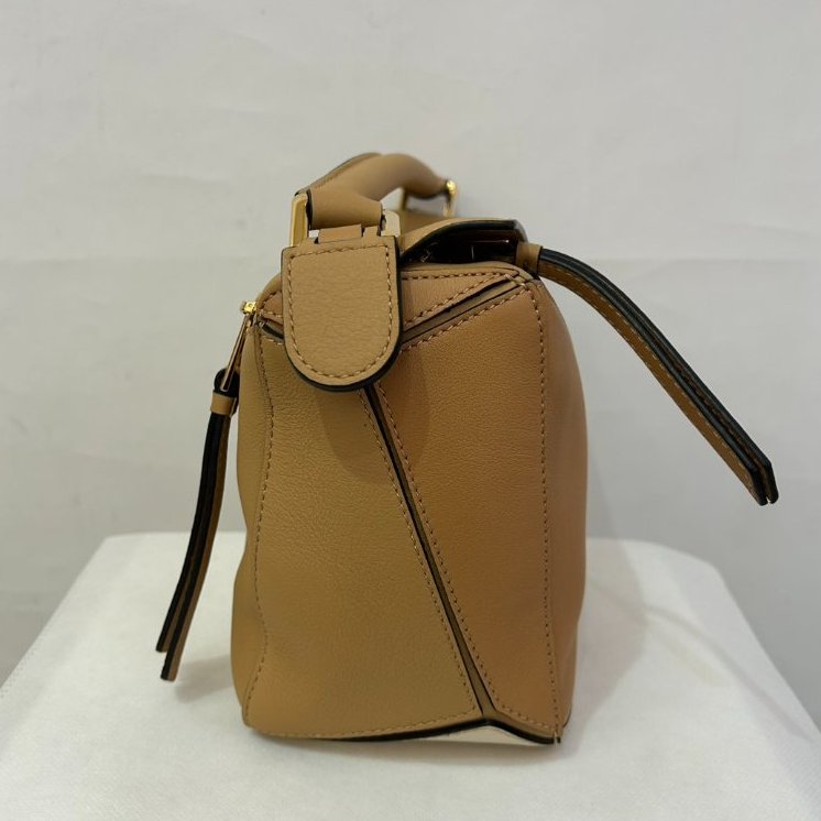 LOEWE金棕/駝/白三拼色Puzzle -小-3