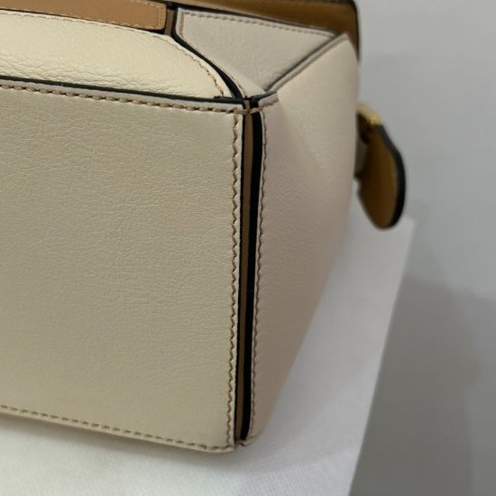 LOEWE金棕/駝/白三拼色Puzzle -小-5