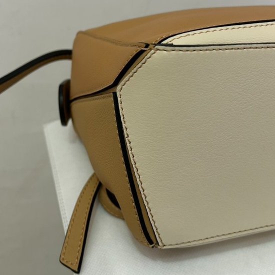 LOEWE金棕/駝/白三拼色Puzzle -小-6