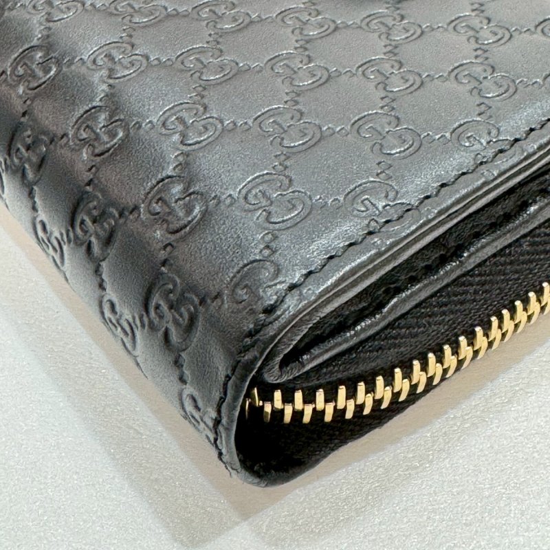 GUCCI 全皮壓紋 短夾/皮夾 93成新-6