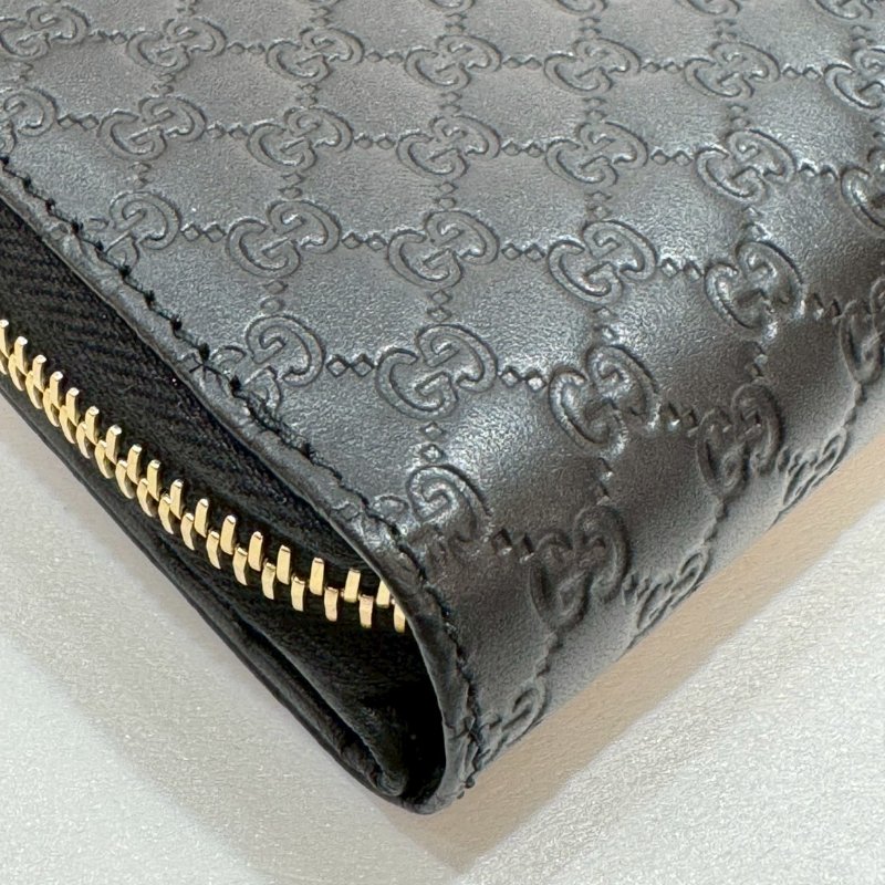 GUCCI 全皮壓紋 短夾/皮夾 93成新-7